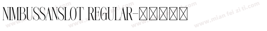 NimbusSansLOT Regular字体转换